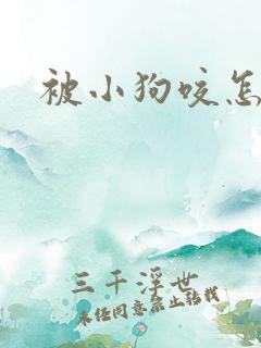 被小狗咬怎么办