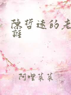 陈哲远的老婆是谁