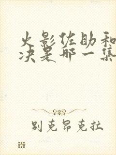 火影佐助和鼬对决是哪一集