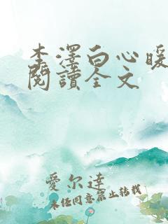 李泽白心暖小说阅读全文
