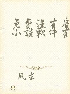免费没有广告的小说软件有哪些