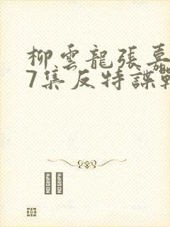 柳云龙张嘉译27集反特谍战剧