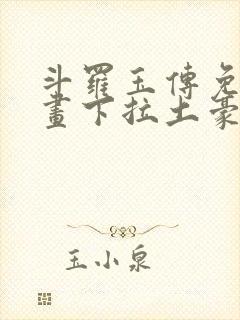 斗罗玉传免费漫画下拉土豪