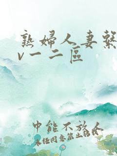 熟妇人妻系列av一二区