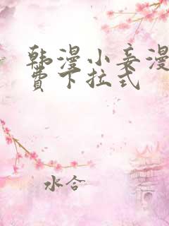 韩漫小妾漫画免费下拉式