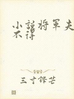 小说将军夫人惹不得