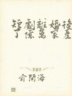 短剧离婚后继承了亿万家产视频