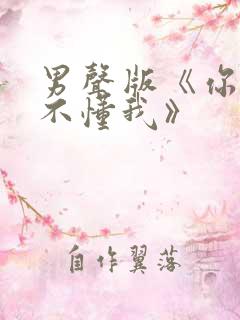 男声版《你永远不懂我》