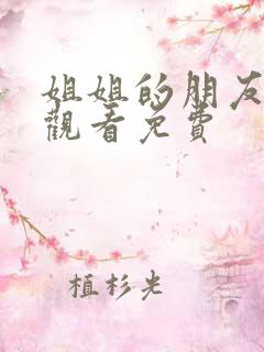 姐姐的朋友电影观看免费