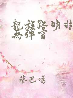 龙族路明非小说无弹窗