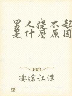 男人提不起兴趣是什么原因