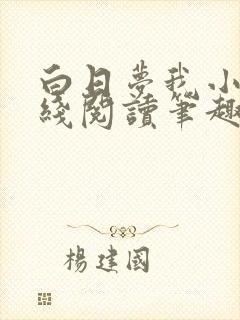 白日梦我小说在线阅读笔趣阁