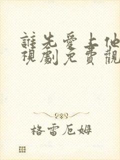 谁先爱上他的电视剧免费观看