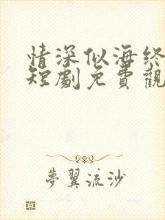 情深似海终成空短剧免费观看全集