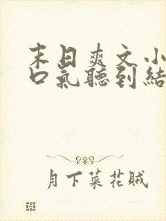 末日爽文小说一口气听到结局