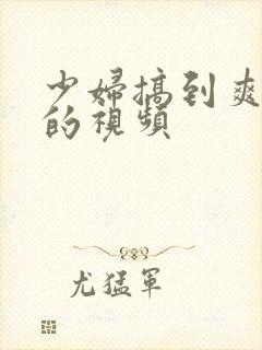 少妇搞到爽高潮的视频