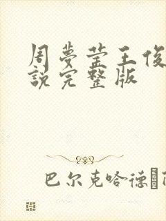周梦莹王俊凯小说完整版