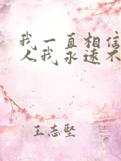 我一直相信有些人我永远不必等是什么歌
