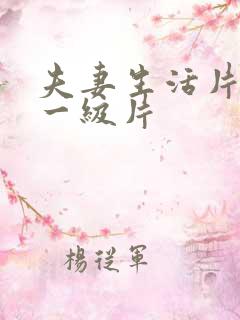 夫妻生活片黄色一级片