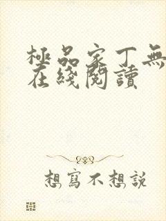 极品家丁无删减在线阅读