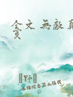 全文 无敌真寂寞