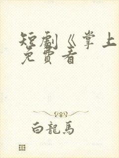 短剧《掌上娇》免费看