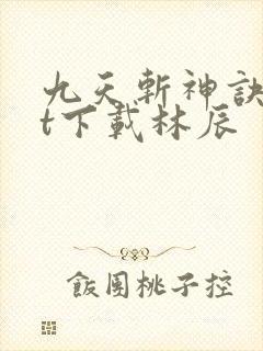 九天斩神诀txt下载林辰