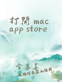 打开 mac app store