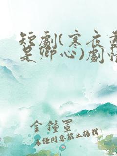 短剧(寒夜尽处是卿心)剧情介绍