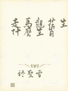 走马观花生肖指什么生肖