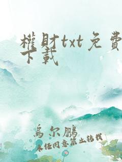 权财txt免费下载