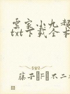 云家小九超皮哒txt下载全本
