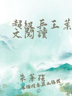 超级兵王叶谦全文阅读