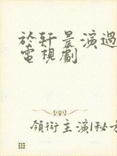 于轩晨演过哪些电视剧