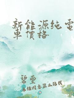 新能源纯电动货车价格