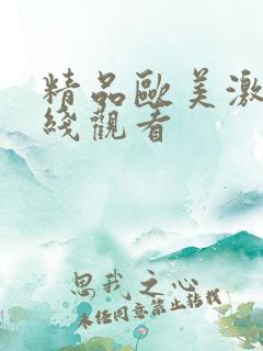 精品欧美激情在线观看