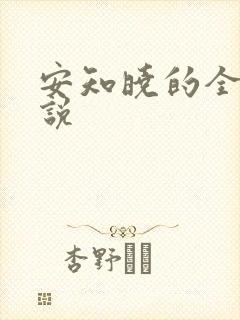 安知晓的全部小说