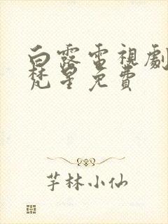 白露电视剧白月梵星免费
