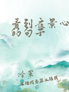 看到夜景心情好的句子