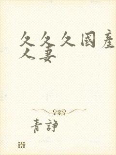 久久久国产精品人妻