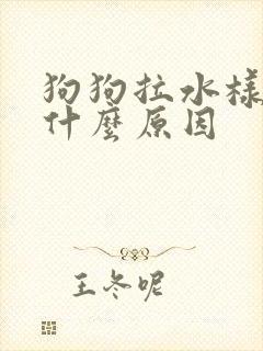 狗狗拉水样便是什么原因