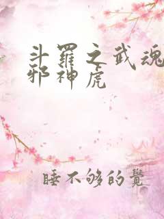 斗罗之武魂暗魔邪神虎