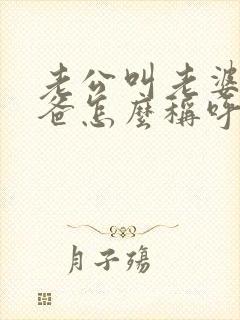 老公叫老婆的爸爸怎么称呼