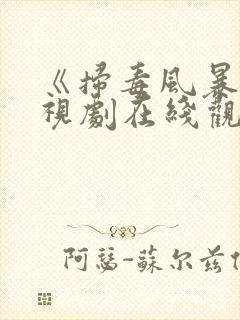 《扫毒风暴》电视剧在线观看高清免费