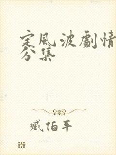 定风波剧情介绍分集