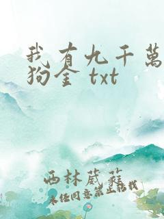 我有九千万亿舔狗金 txt