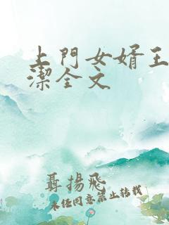 上门女婿王浩李洁全文