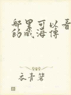 哪里可以看免费的藏海传