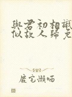 与君初相识·恰似故人归免费观看