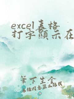 excel表格打字显示在编辑栏怎么办